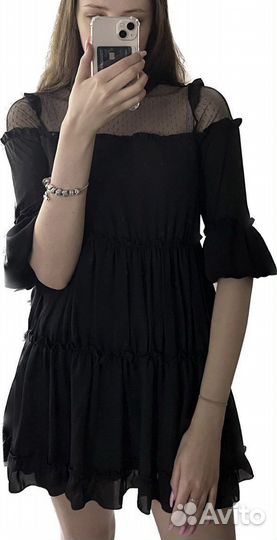 Черное вечернее платье