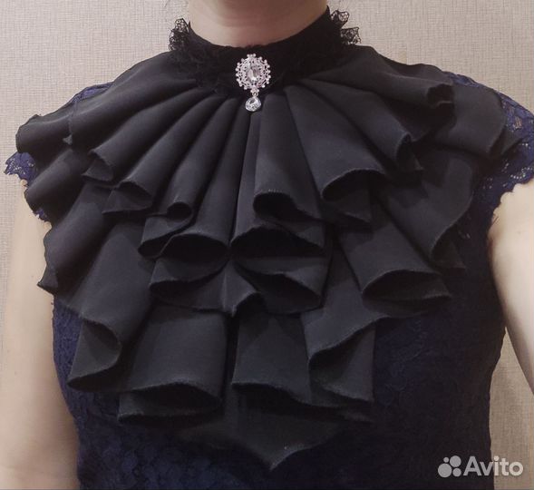 Жабо мужское женское объемное