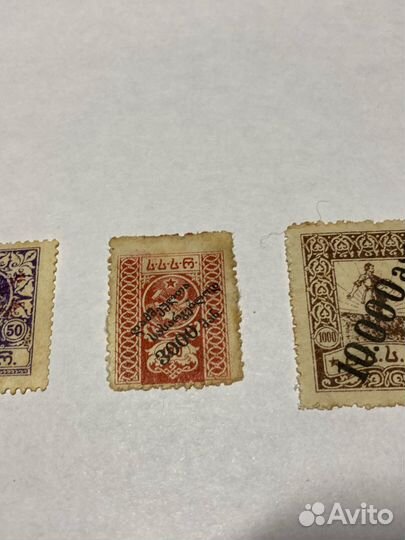 Почтовые марки с надпечатками