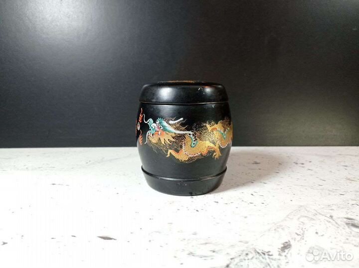 Китайский набор для курения старинный расписной