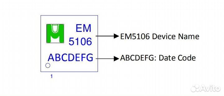 Микросхема EM5106VT DFN3X3-10L