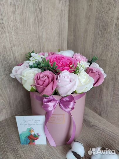 Букет из мыльных цветов