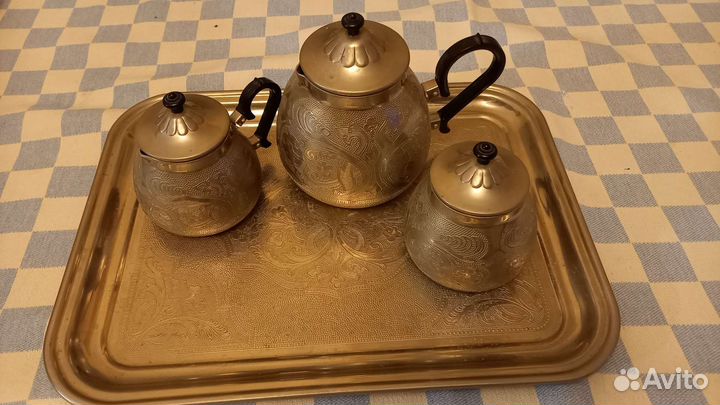 Чайно кофейный сервиз СССР с подносом