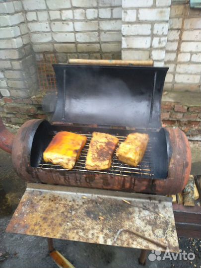 Мангал-коптильня