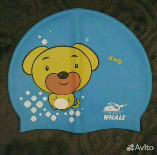 Детская силиконовая шапочка для плавания Whale