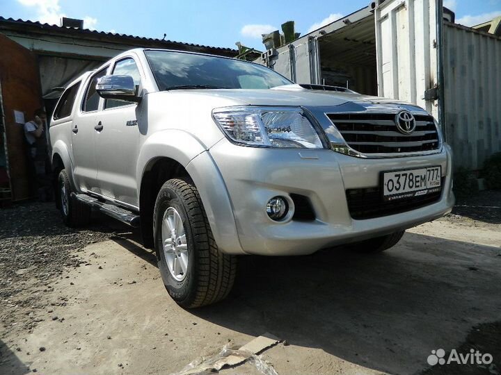 Пороги овал toyota hilux, 2006-2015