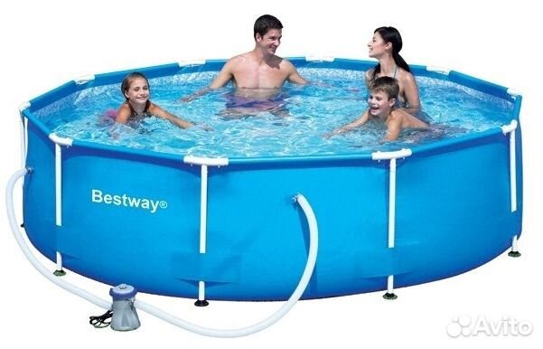 Каркасный бассейн 305 на 100 с фильтр насосом