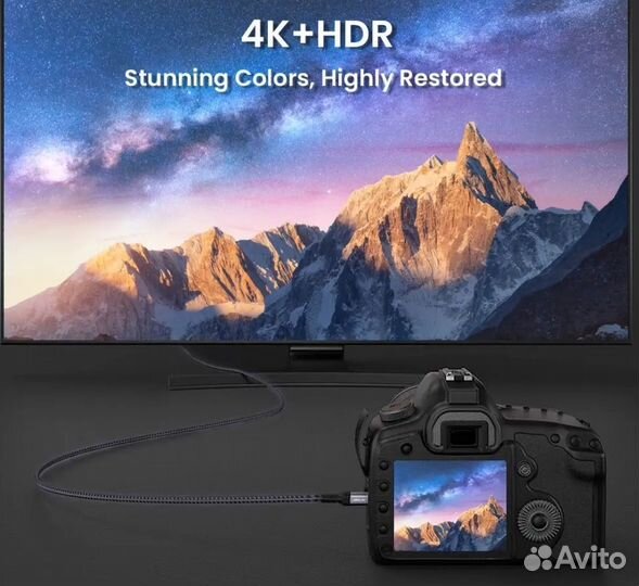 4K Mini hdmi на обычный hdmi кабель 1 метр