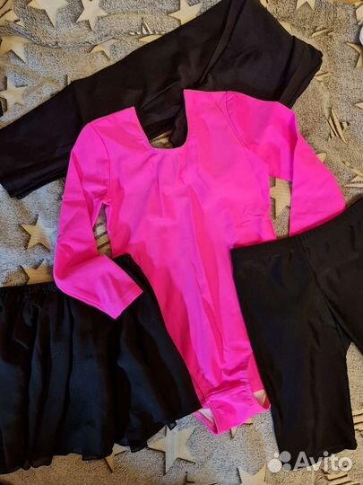 Купальник для гимнастики, юбка, лосины, шорты