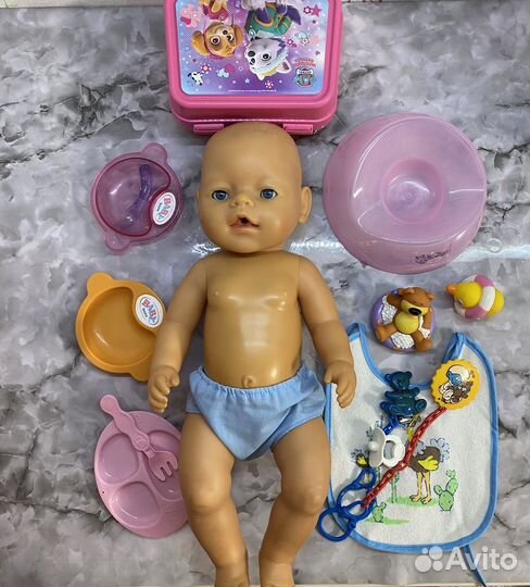 Кукла пупс Baby Born укомплектованная )