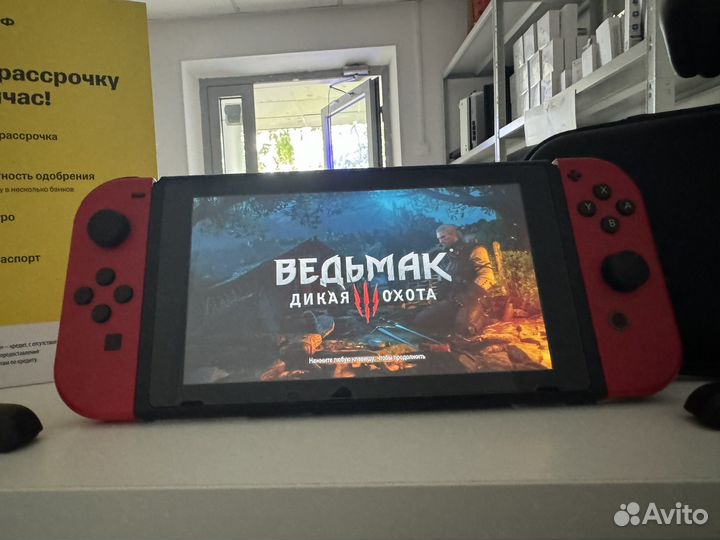 Nintendo switch 128 гб прошитая + 500 игр