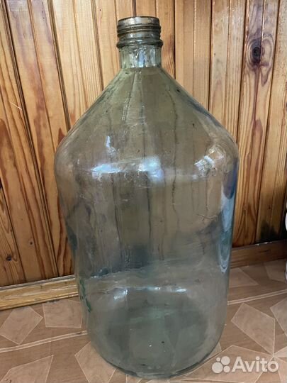 Бутылка стеклянная 30 литров