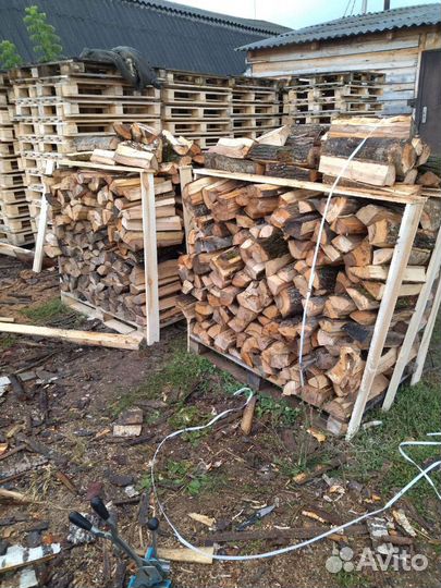 Дрова колотые сухие