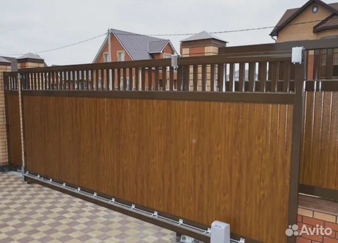 Откатные ворота под заказ 6м