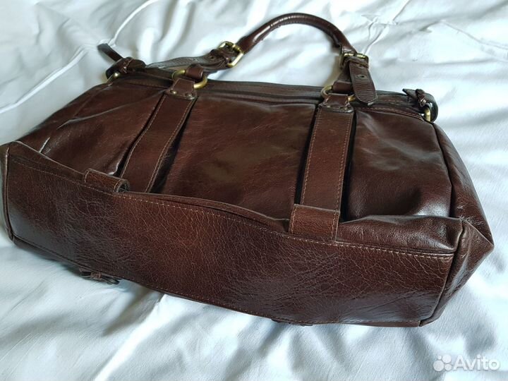 Сумка женская натуральная кожа коричневая