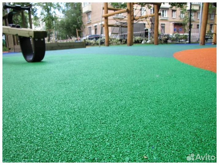 Бесшовное покрытие из резиновой крошки