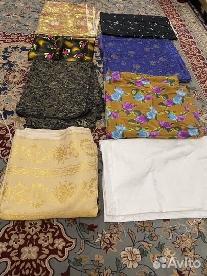 Ткани: кристалл, шелк