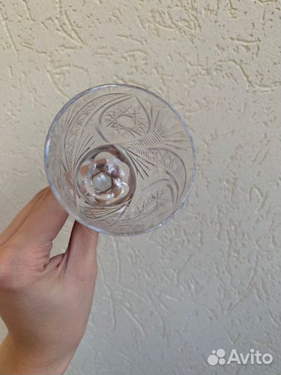 Хрустальные рюмки на ножке СССР