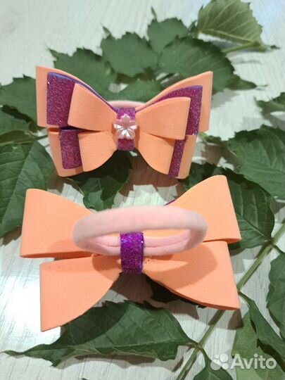 Бантики для волос ручной работы