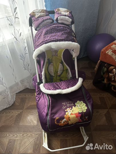 Детские санки коляска ника Дисней