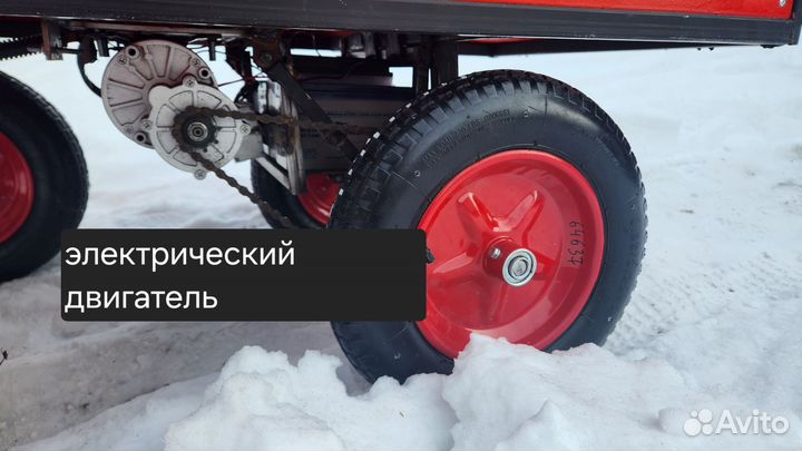 Тележка самоходная электрическая 4-х колесная