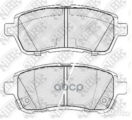Колодки тормозные дисковые PN5544 NiBK