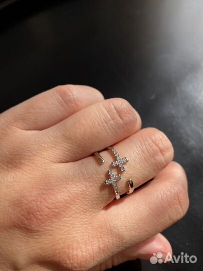 Кольцо новое посеребрение