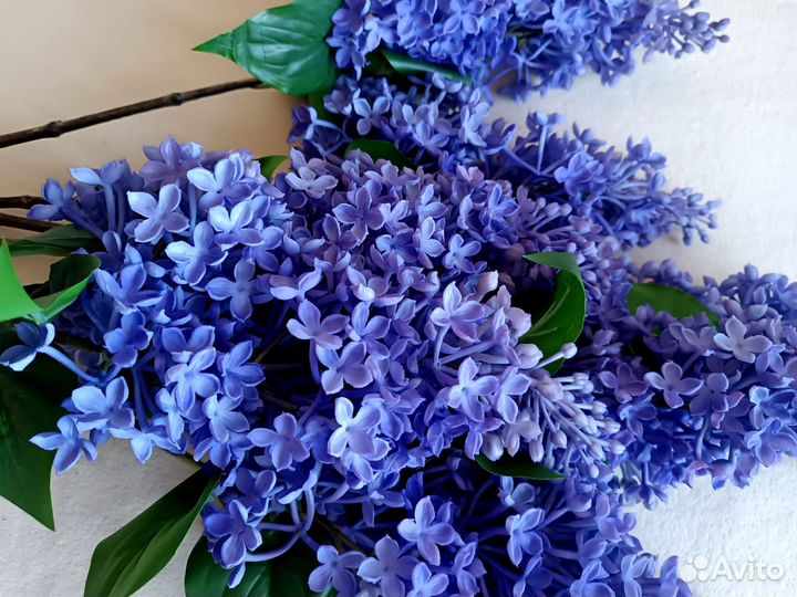 Сирень силиконовая искусственная, цветы