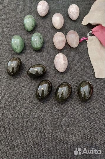 Яйцо для Йони Нефрит Розовый Кварц Обсидиан