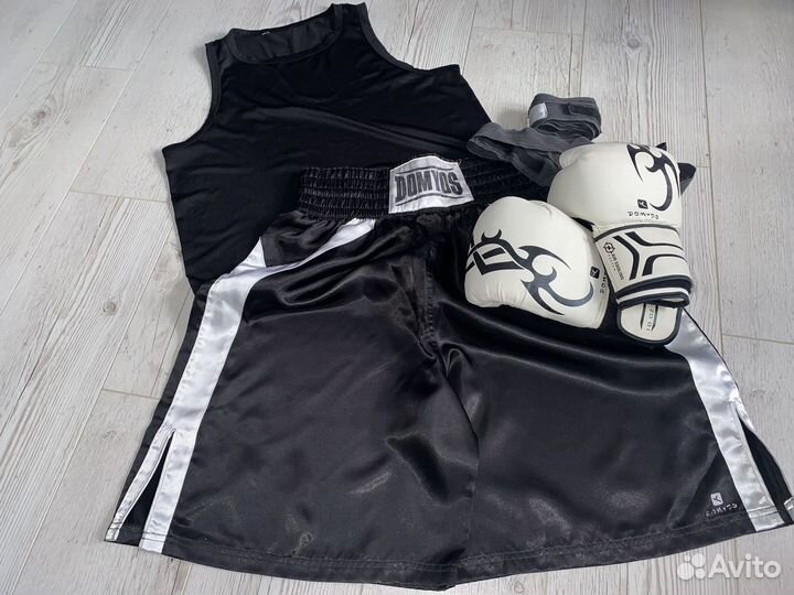 Шорты для бокса перчатки domyos