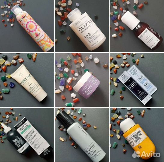 Средства для волос olaplex, virtue, Larry King