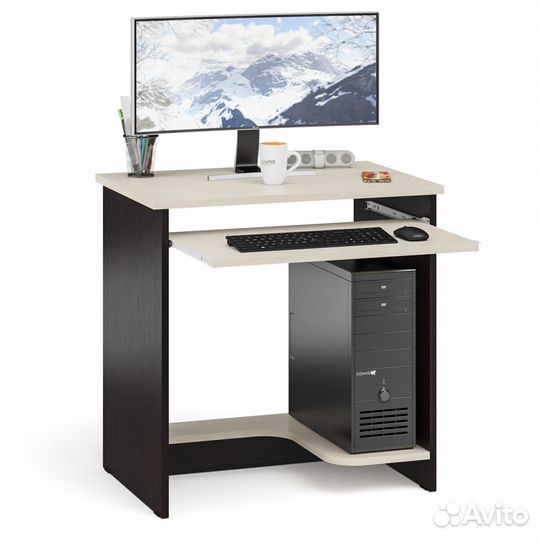 Стол компьютерный мд-ск-11-1 цвет венге/дуб
