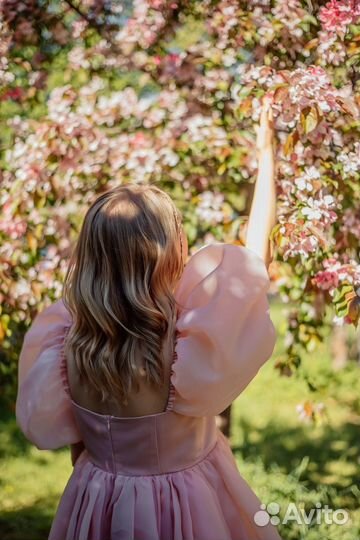 Платье зефирка нарядное xs
