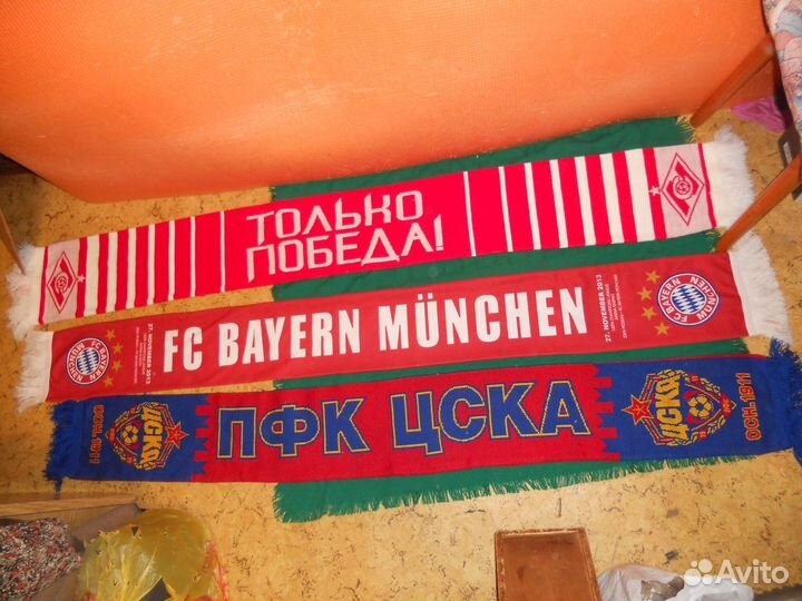 Шарфы фанатские розы Спартак цска Bayern Munchen