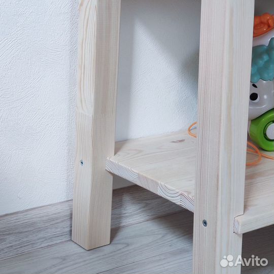 Полка стеллаж для детского творчества Монтессори