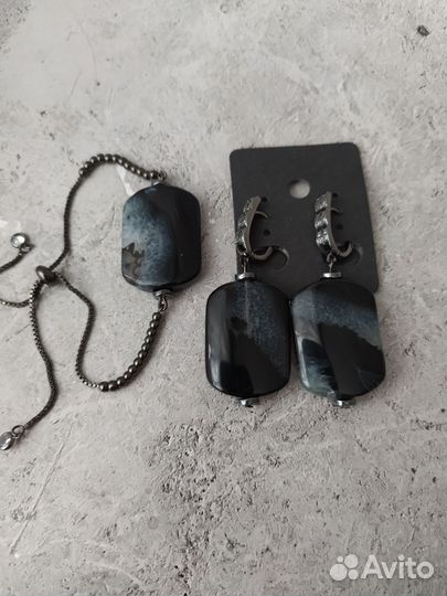 Комплект из агата