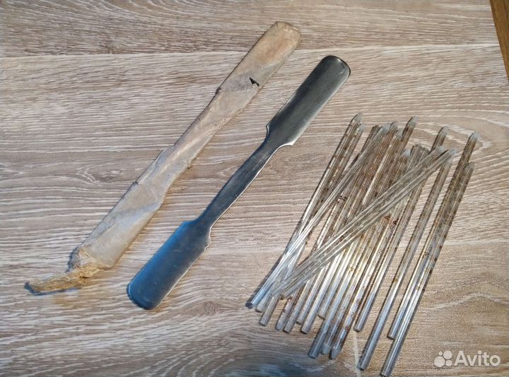 Пипетка стеклянная,шпатель медицинский СССР