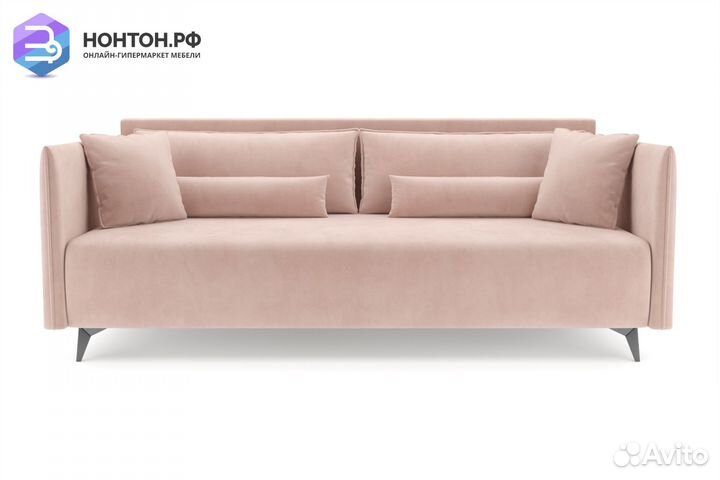 Диван тик-так Майами микровелюр бежевый