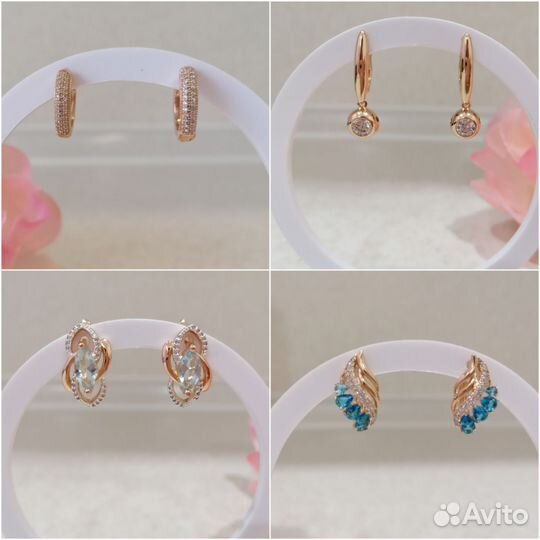 Серьги медицинская сталь