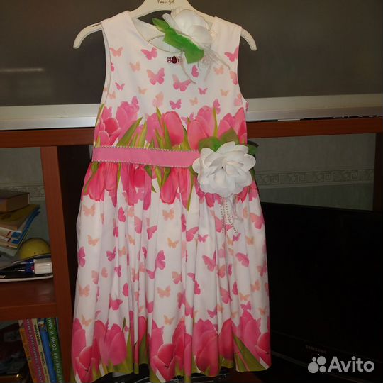 Платье Lindissima рост 128 +ободок