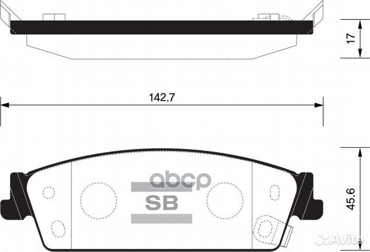 Колодки торм.зад. SP1563 Sangsin brake