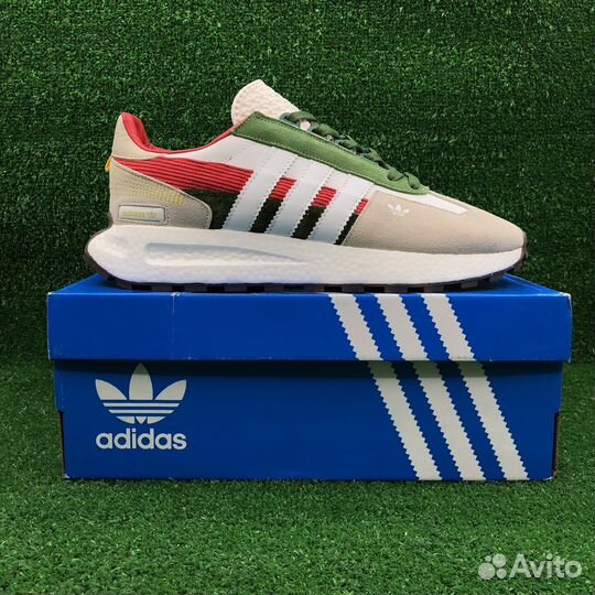 Adidas Retropy E5 Beige&Green / Кроссовки мужские