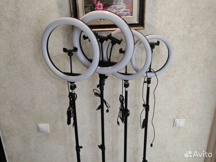 Кольцевая лампа 36 см. новая