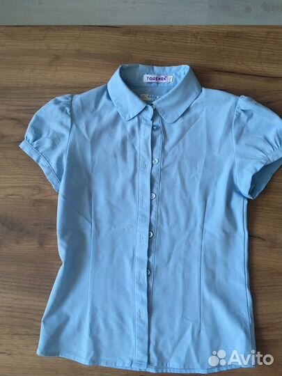 Блузка школьная с жабо