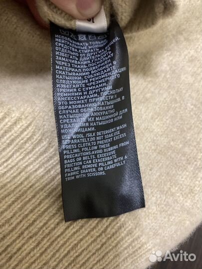 Свитер женский Uniqlo 100% шерсть Бежевый