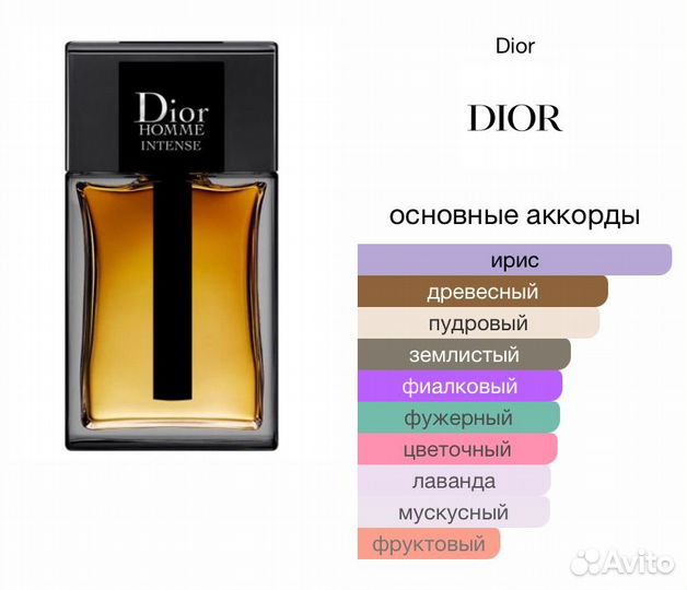 Christian Dior Homme Intense 100 ml парфюм мужской