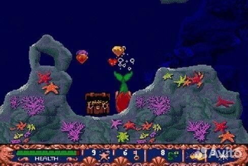 Картридж Sega ariel little mermaid