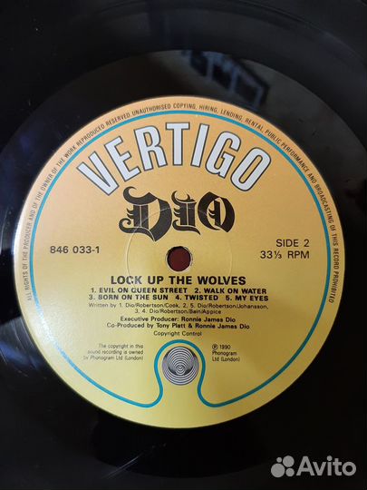 Dio /lock UP THE wolves /1990 vertigo /UK /846 033