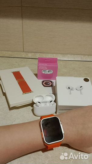 Apple watch ultra+Airpods pro+чехол