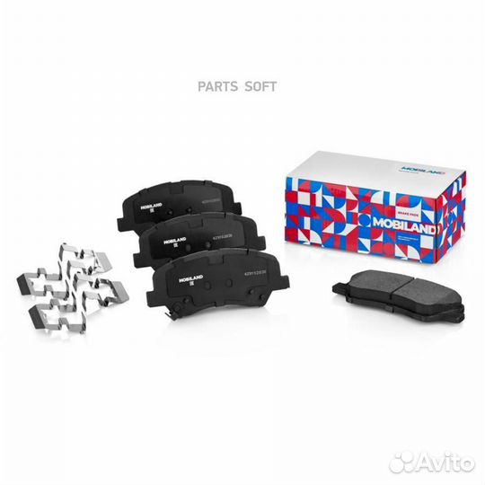 Mobiland 429102830 429102830 колодки дисковые пере